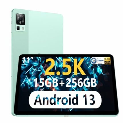 DOOGEE T30 Pro 11 Inch 2.5K Tablet 2023, 15GB+ROM 256GB (TF 2TB), 20MP/8MP Camera Tablet, Android 13, 4G-LTE, 2.4GHz&5GHz Wi-Fi Tablet, Face unlo