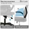 Sytas Home Office Chair Ergonomic, Mesh Desk Chair Lumbar Support, Ergonomic Computer Chair Adjustable Armrest