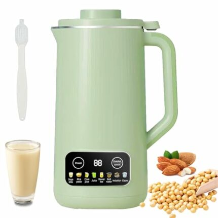 Machine Automatic Nut Milk Maker,Digital Soup Maker,20 Oz Nut Milk Maker Machine Homemade Almond Oat Coconut Soy Plant Based Milks Beverages with