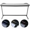 Wakects Gaming Table Desk, Gaming Table for Computer, Ergonomic Gaming Table with RGB LED, for Home Office 150 x 60 x 77 cm