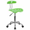 Flash Furniture Office Chair, Chrome, Wine Red, 41.91 x 43.18 x 88.27 cm