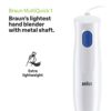 Braun MultiQuick 1 Hand Mixer MQ10.201MWH, Lightweight Mixer with EasyTwist Technology, One Speed, 350ml Chopper and 600ml Beaker Included, 450W,