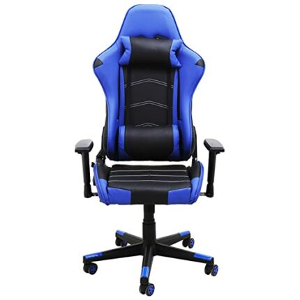FMXQYH Gaming Chair for Adults, Ergonomic Office Chair with Height Adjustable, Computer Chair PU Leather Material Can Be for Office, Home and Pla