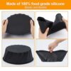 Silicone Slow Cooker Liners Compatible for Crock Pot 6 QT, 6 Quart Oval Slow Cookers, Reusable Silicone Slow Cooker Liner For Crock Pot black BPA