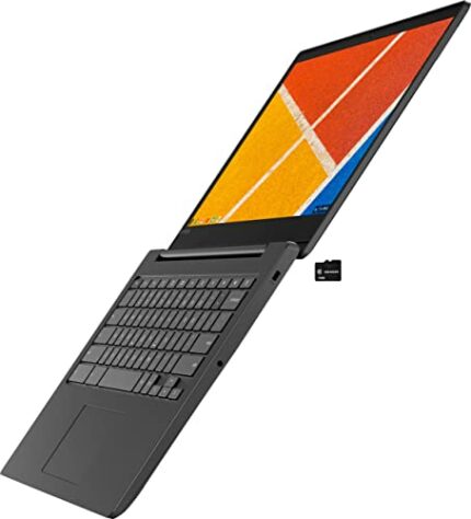 Lenovo Newest Chromebook S330 Laptop, 14" HD Display, MediaTek MT8173C Quad-core Processor, 4GB LPDDR3, 32GB eMMC SSD + GOLDOXIS 128GB SD Card, W