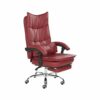 n/a Reclining Office Chair with Lumbar Support Ergonomic Adjustable Seat Height and Back Recline Desk and Task Chair (Color : Brown)