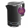 Andrew James Electric Kettle, Matte Black, Fast Boiling, Cordless, Large 1.7L Jug, 3000W, Reusable Filter, Quiet Dry Boil Protection, Modern, Com