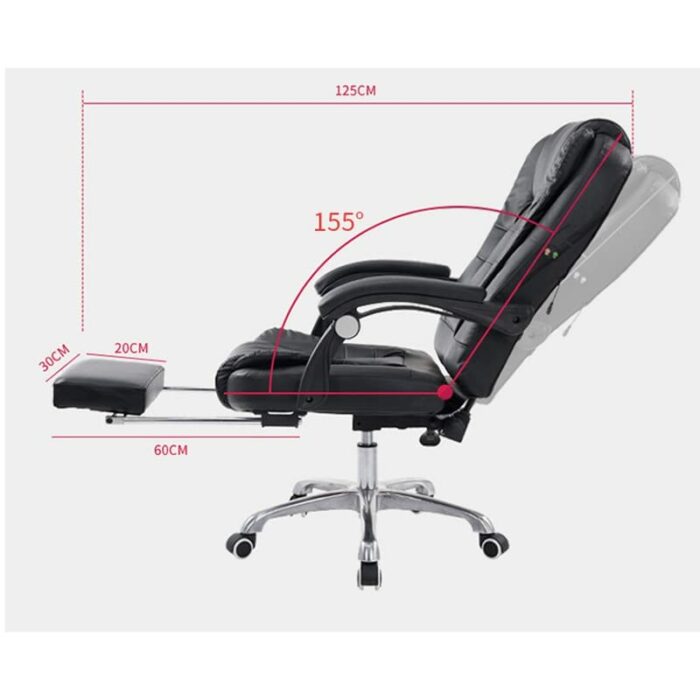 SLNFXC Computer Chair Home Fabric Leisure Boss Chair Washable Office Chair Swivel Lift Chairs Massage Recliner