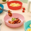 Air Fryer Silicon Liner, 8 INCH 2 Pack, Reusable Air Fryer Liners, Silicone Air Fry Liner (Grey Pot & Black Mat)