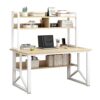 Study Table Student Desk Bookshelf Combination Computer Desktop Table Home Bedroom Office Table Without Chair