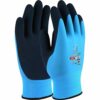 UCI AQUATEK Latex Waterproof Fully Coated Grip Work Gloves Blue (8/Medium)