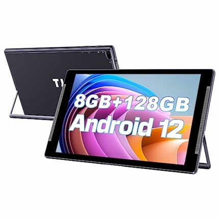 10 inch Tablet, Android 12 Tablets, 8GB RAM 128GB ROM(512GB Expandable), HD IPS Screen,2MP+8MP Dual Camera,Wi-Fi, Bluetooth 5.0, 6000mAh Battery,