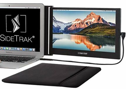 SideTrak Slide Portable Monitor 12.5" Screen with Carrying Case - Attaches to Your Laptop for Easy Travel - Efficient USB Power - Fits Mac and PC