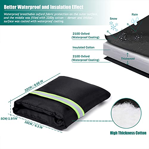 Outside Tap Covers for Winter, Large Outdoor Tap Cover Insulated Protector with Reflective Strip, Waterproof & Thickened Thermal Tap Jacket Prote