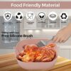 ZAFAH 2Pcs Silicone Air Fryer Liner Square, 7.1 Inch – Reusable Air Fryer Silicone Liner –Non-Stick & Heat Resistant – Replacement for Paper Air