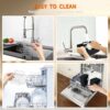 Air Fryer Accessories 10 Pcs for Ninja Dual AF400UK Tower T17088 AF300UK Dual Silicone Air Fryer Liners Gloves Air Fryer Rack Food Tong Paper Lin