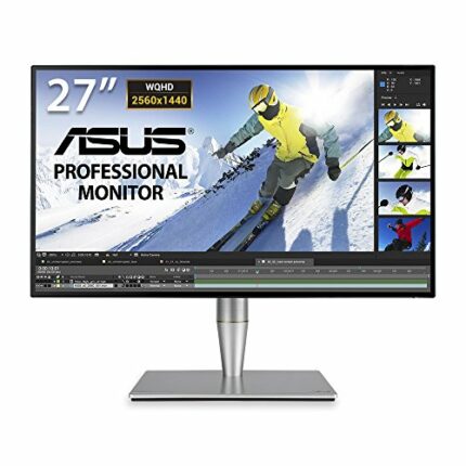 ASUS ProArt PA27AC 27 Inch Professional Monitor, WQHD (2560x1440), IPS 4 side-frameless, HDR, 100% sRGB/Rec.709, â–³E< 2, Thunderbold 3 USB-C