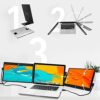SideTrak New Swivel Attachable Portable Monitor for Laptop 12.5” FHD IPS Rotating Dual Laptop Screen | Compatible with Mac, PC, & Chrome | Powere