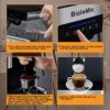 Biolomix 20 Bar Italian Type Espresso Coffee Maker Machine with Milk Frother Wand for Espresso, Cappuccino, Latte and Mocha