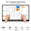 Thinlerain Portable Monitor Toucscreen 15.6 Inch FHD 1920x1080P Portable Laptop Monitor USB C HDMI Gaming Monitor OTG & Dual Speakers, External C
