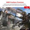 Z-Edge UG24PJ 24inch Gaming Monitor 16:9 1920x1080 240Hz 1ms Frameless LED Gaming Monitor, AMD Freesync Premium Display Port HDMI Built-in Speake
