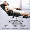 ZXFYHD Desk Chair,Office Chair Swivel Chair Computer Chair Household Reclining Chair Business Leather Executive Chair Office Chair Desk Chair