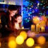 YMing LED Flameless Candles, Real Wax Moving Effect Flickering Glass Candles Set, Pillar Battery Operated Candles with Timer Remote,4" 5" 6" Pack