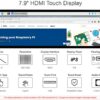 7.9inch Capacitive Touch LCD 400×1280 Pixel IPS Screen HDMI Interface 5-Points Toughened Glass Driver Free for All Raspberry Pi 4B/3B+/3B/2B/Zero