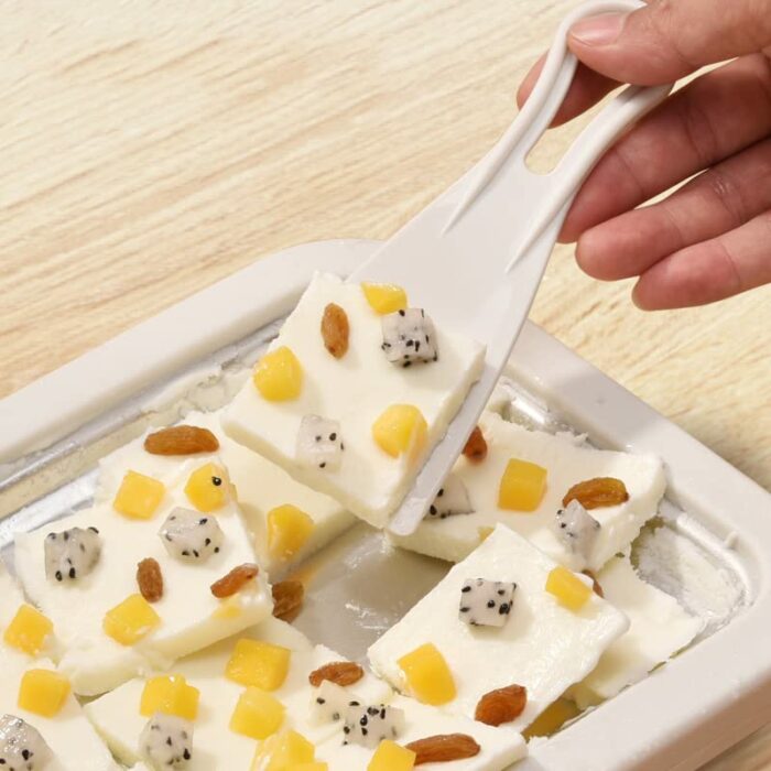 YOPOTIKA Ice Cream Rolle Maker Pan Instant DIY Ice Cream Roller Plate with 2 Spatulas for Making Frozen Yogurt Softserve Instant Cold Plate at Ho