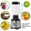 Salter EK4294 4 in 1 Juice and Blender, Multifunctional Juicer/Grinder, 400 W, 2 Speed Settings, For Healthy Protein Smoothies, Juices, Veg, Fres