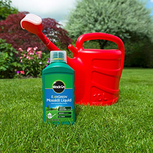 Miracle-Gro EverGreen Mosskill Liquid Concentrate Lawn Food and Moss Control, 66 m2
