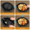 Silicone Slow Cooker Liner Fit for Crockpot Morphy Richards 6QT, Silicone Slow Cooker Divider Liners, Reusable/Leakproof Slow Cooker Accessories