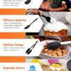 Square Air Fryer Accessories, Set of 10 Fit for COSORI 5.5L 6.4L, Instant Vortex Plus 5.7L & Other Larger Capacity Air Fryers, Including Cake Piz