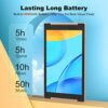 10.1 inch Tablet, Android 12 Tablets with Stand, 12GB RAM 128GB ROM (512GB Expandable Storage), HD IPS Screen, 2.0MP Front Camera, 8.0MP Rear Cam
