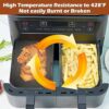 2Pcs Silicone Air Fryer Liners for Ninja Air Fryer Dual, Ninja Liner for Double Silicone Pot Ninja Air Fryer Accessories, Airfryer Liners Airfrye