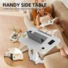 JOY worker Foldable Mobile Standing Desk, Height Adjustable Sit Stand Desk, 90° Tiltable Rolling Laptop Desk, Portable Desk with Wheels Non-Slip