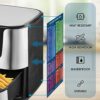 3Pack Air Fryer Cooking Times Chart UK, Conversion Magnetic Sheets Air Fryer Cooking Guide Cheat Sheet with Celsius and Measurement Quick Referen