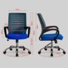 Adjustable Rotating Office Chair Comfortable Mid-back Mesh Home Office Chair Mesh Upholstered Seat Pan Can Rotate 360 Degrees Office Desk Chair