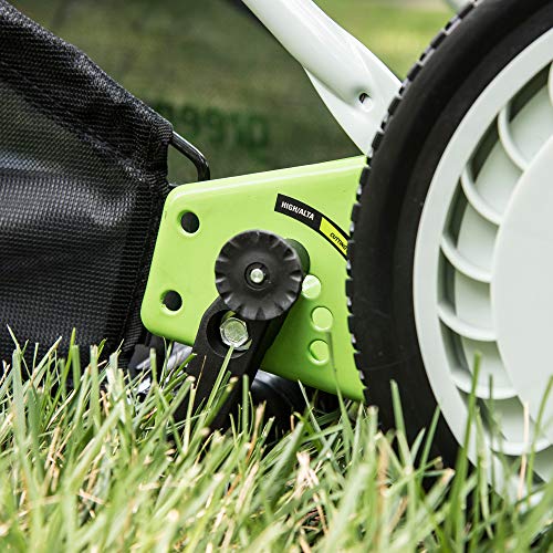 GreenWorks 25052 16-Inch Reel Lawn Mower with Grass Catcher