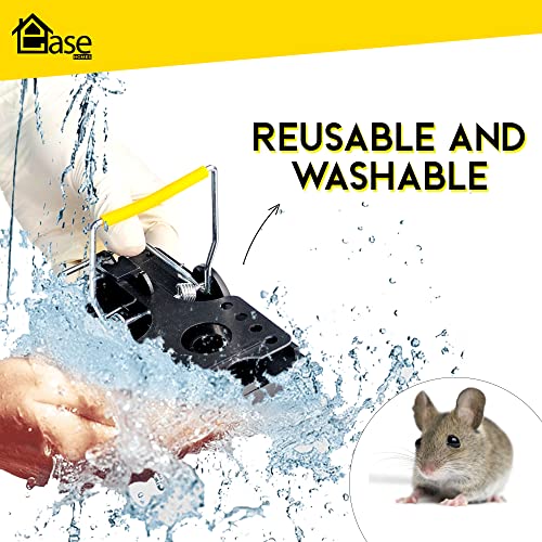 Ease Homes Rat Traps - 2 Large Heavy Duty, Rat Traps that Kill Instantly with gloves Trigger Mechanisms Mouse Traps, Easy Set-up Mouse Traps for