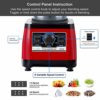 BioloMix Heavy Duty Professional Blender, Peak 2200W Commercial Grade Bar Blender With 70Oz Container For Shakes, Smoothies, Ice Crushing, Frozen