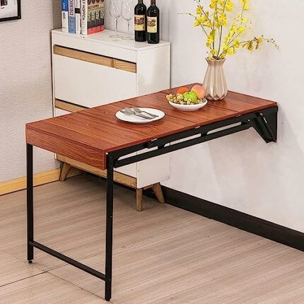 Wall-mounted Folding Table, Small Apartment Invisible Table, Multifunctional Wall Desk, Computer Tables Workbench Kitchen Tables for Small Spaces