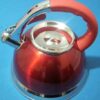 3.5 LITRE STAINLESS STEEL WHISTLING KETTLE RED