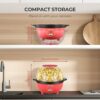 Tiastar Popcorn Machine, 650W Electric Stirring Popcorn Maker, 3L Capacity Popcorn Popper with Non-Stick Coating, Healthy & Less Oil for Movie Ni