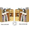 BCLGCF Wooden Desk Organizer ​With Drawer, Cabinet Door with Lock, Tabletop Bookshelf Multipurpose Shelves for Home Decor, Office, Gifts