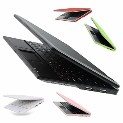 Bigmachine 7 Inch Portable Mini Computer Laptop PC Netbook for kids Android 12 Quad Core 32GB WIFI Built In Camera Netflix YouTube Flash Player (