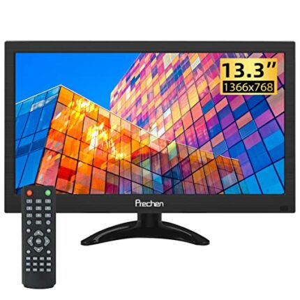13.3 Inch Portable Monitor 1366x768 TFT LED Small PC Monitor with HDMI VGA AV BNC USB Input for Raspberry pi Kitchen HDMI Monitor Industrial Moni