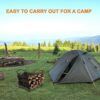 IBS Outdoor Indoor Firewood Racks, Fireplace Log Holder, Storage Carrier of Wood, Black, Foldable, Fire pit Stove Decorative Holders Accessories