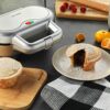 Salter EK4082 Double Pie Maker, XL Twin Deep-Fill Pie Machine, Non-Stick & Crimp-Edged Cooking Plates, 3-5 Minute Pre-Heat Time, Locking Latch, M