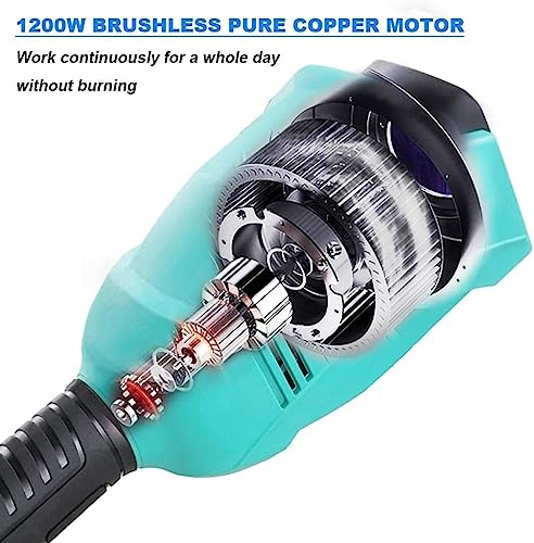 Garden Grass Trimmer Cordless with Wheels with Armrest String Trimmer Battery Grass Cutter Electric Lawn Mower 20AH 30AH